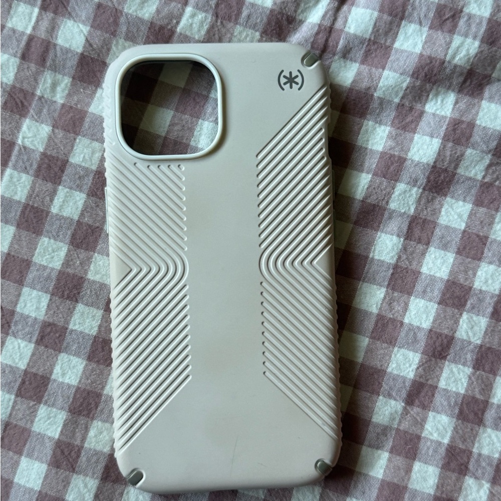 iPhone 13 Speck Cream Phone Case with Textured Grip